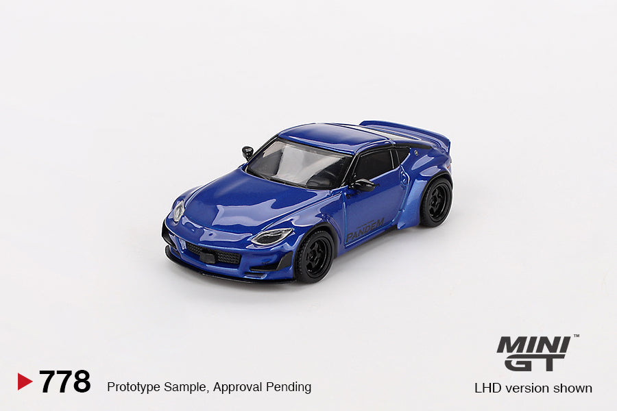 Mini GT 1:64 Nissan Z Pandem – Seiran Blue – Mijo Exclusives