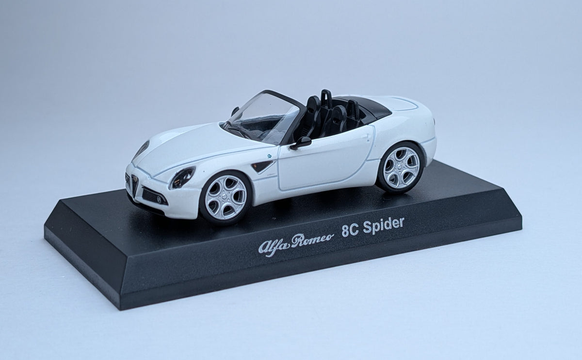 KYOSHO 1/64 Alfa Romeo Minicar Collection AlfaRomeo 8C Spider (White)
