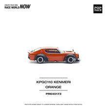 Load image into Gallery viewer, (Pre order) POPRACE 1/64 Nissan SKYLINE GT-R V8 DRIFT (KENMERI) ORANGE