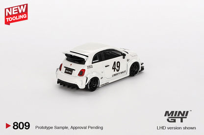 Mini GT 1:64 LB-WORKS x Abas Works ABARTH 595 Gara White