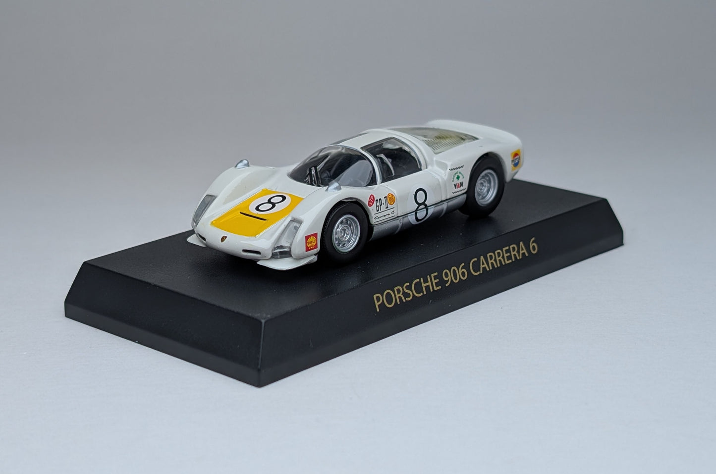 KYOSHO Porsche Minicar Collection Porsche 906 Carrera 6 #8 (White)