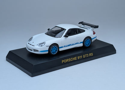 KYOSHO Porsche Minicar Collection Porsche 911 GT3 RS (White with Blue Lining)
