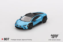 Load image into Gallery viewer, (Preorder) Mini GT 1:64 Lamborghini Huracán Sterrato Blu Aegir