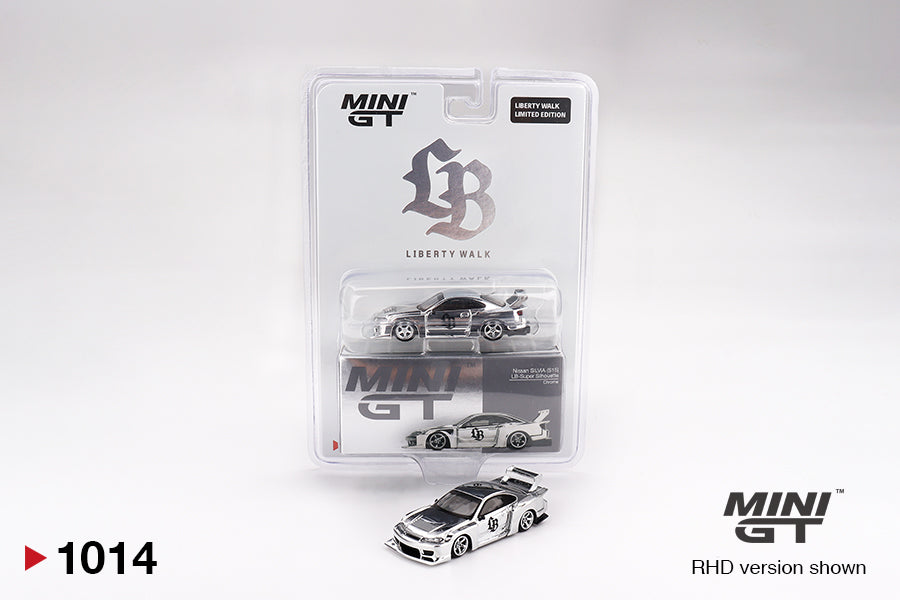 LB Exclusive MINI GT 1/64 Nissan LB-Super Silhouette S15 SILVIA Chrome