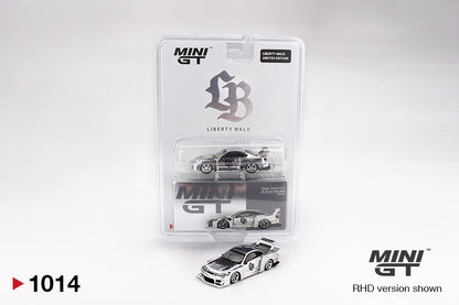LB Exclusive MINI GT 1/64 Nissan LB-Super Silhouette S15 SILVIA Chrome