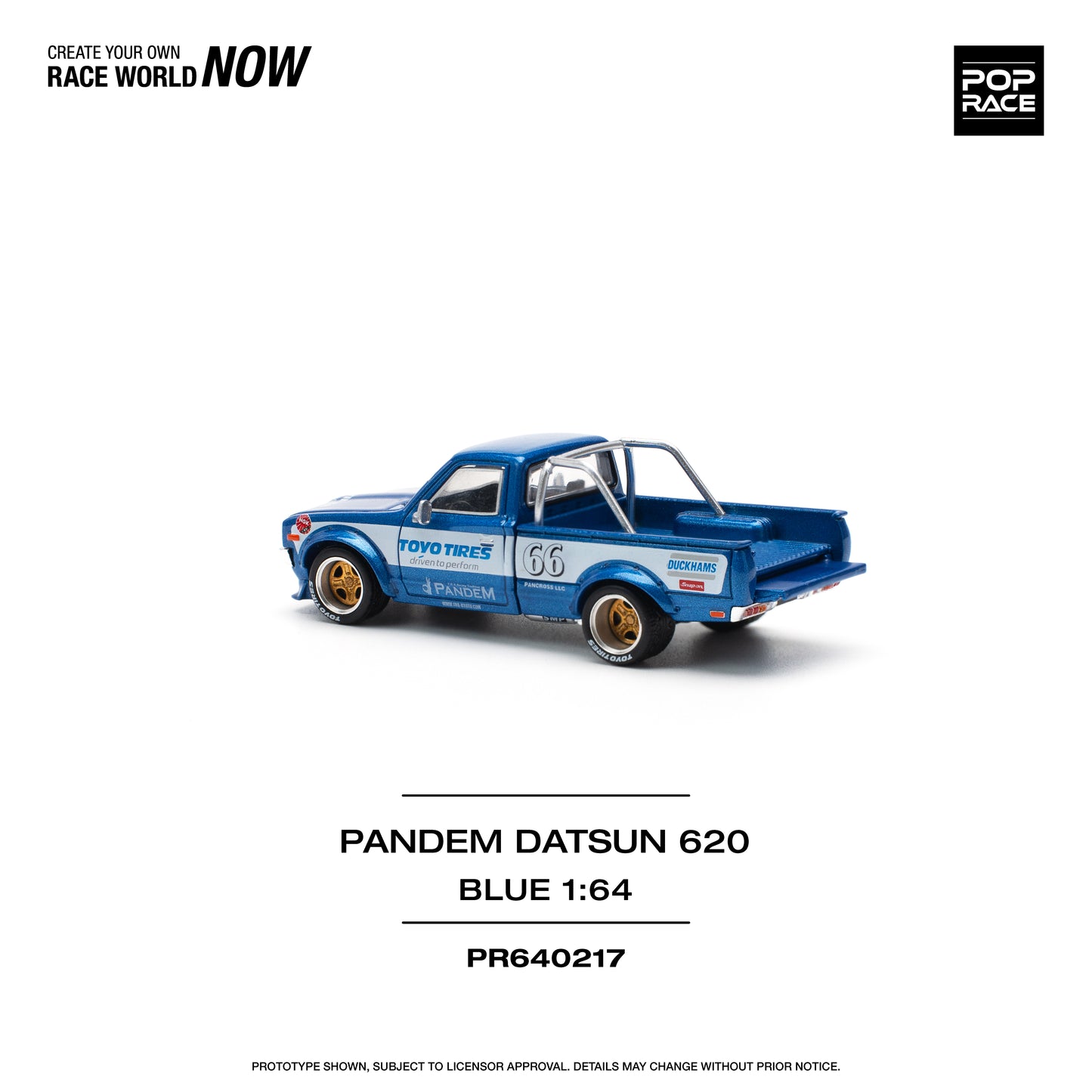 POPRACE 1/64 Pandem Datsun 620 – Blue