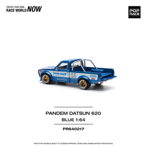 (Pre order) POPRACE 1/64 Pandem Datsun 620 – Blue