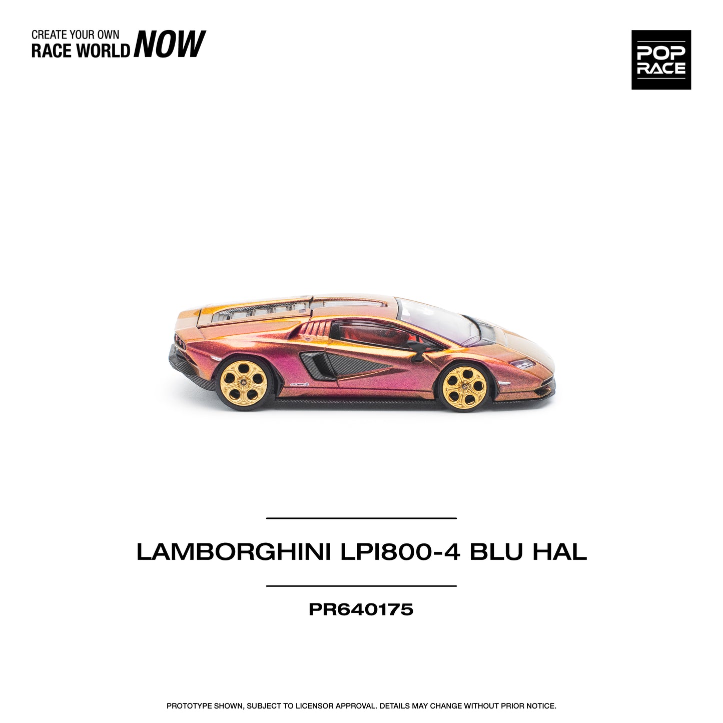 POPRACE 1/64 LAMBORGHINI COUNTACH LP 800-4 – BLU HAL SRP