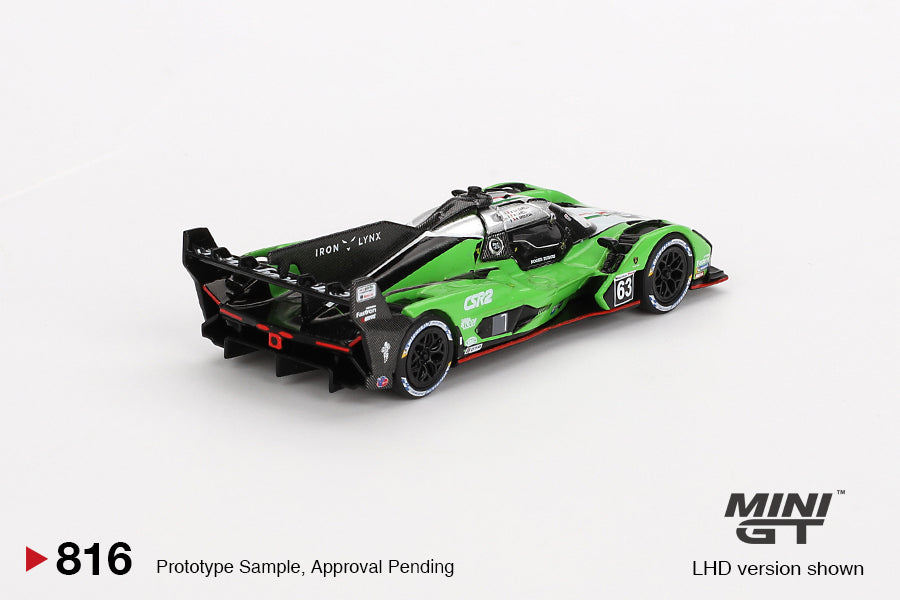 Mini GT 1:64 Lamborghini SC63 #63 Iron lynx 2024 IMSA Sebring 12 Hrs