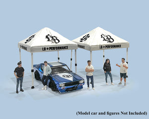 (Preorder) American Diorama 1:64 Canopy Liberty Walk – White – Mijo Exclusives