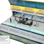 American Diorama 1:64 Figures Set Grand Prix Paddock Diorama w L.E.D. – Team Black – Mijo Exclusives