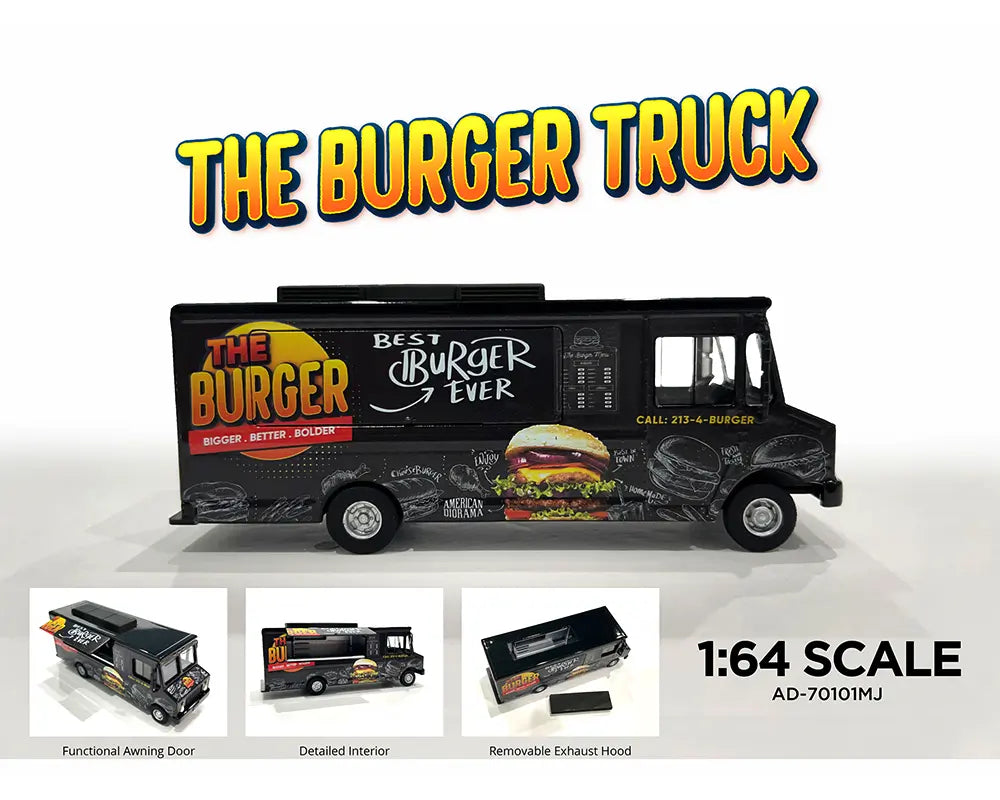 American Diorama 1:64 Food Truck The Burger Truck – Limited Edition MiJo Exclusives