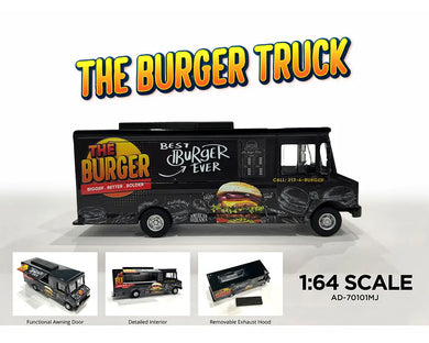 (Preorder) American Diorama 1:64 Food Truck The Burger Truck – Limited Edition MiJo Exclusives