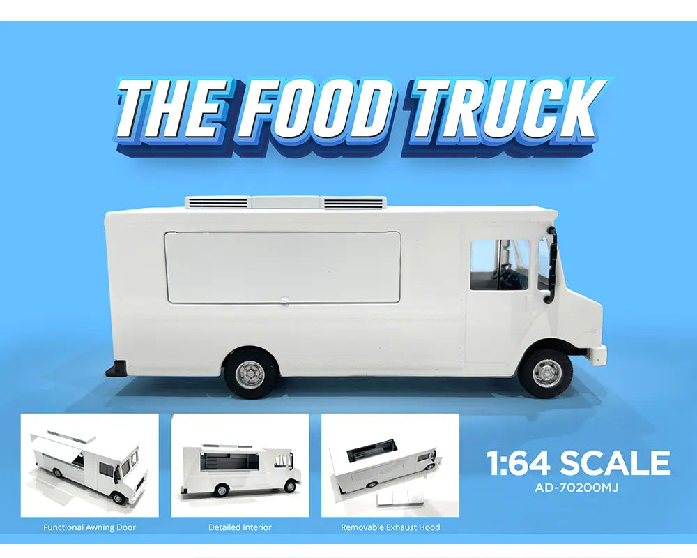 American Diorama 1:64 Food Truck Plain White Truck – MiJo Exclusives