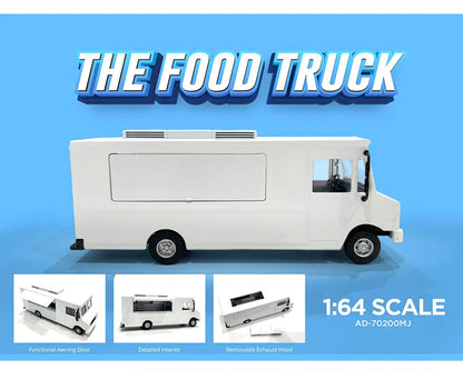 American Diorama 1:64 Food Truck Plain White Truck – MiJo Exclusives