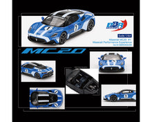 Load image into Gallery viewer, (Preorder) BBR Models 1:64 Maserati MC20 #1 Maserati Performance Experience – Blue – Limited Edition