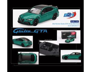(Preorder) BBR Models 1:64 Alfa Romeo Giulia GTA  ( Verde Montreal )