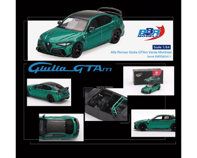 BBR Models 1:64 Alfa Romeo Giulia GTAm  ( Verde Montreal )