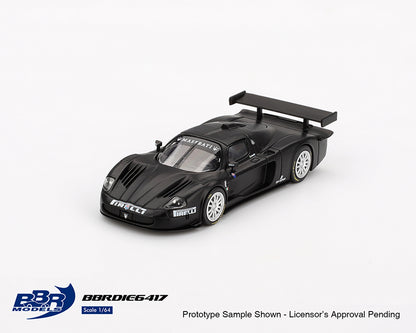 BBR Models 1:64 Maserati MC12 Competizione Test Fiorano 2004- Matte Black