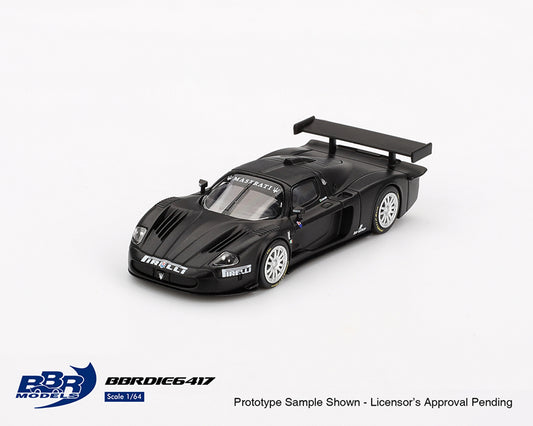 BBR Models 1:64 Maserati MC12 Competizione Test Fiorano 2004- Matte Black