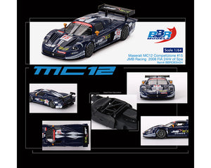 (Preorder) BBR Models 1:64 Maserati MC12 Competizione #15 JMB Racing 2008 FIA 24Hr of Spa
