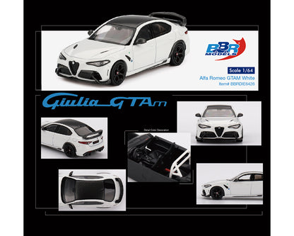 (Preorder) BBR Models 1:64 Alfa Romeo Giulia GTAm – White