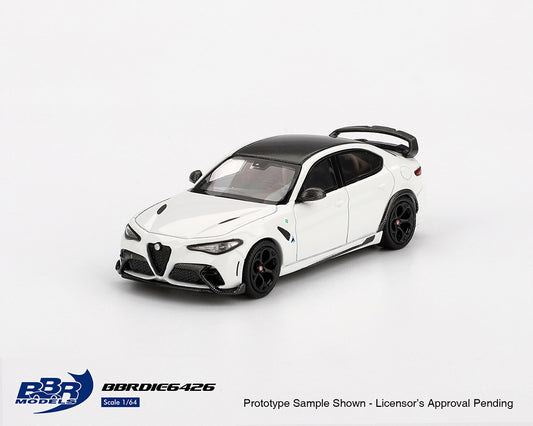 (Preorder) BBR Models 1:64 Alfa Romeo Giulia GTAm – White