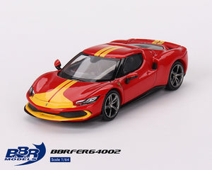 (Preorder) BBR Models 1:64 Ferrari 296 GTB Assetto Fiorano – Rosso Corsa