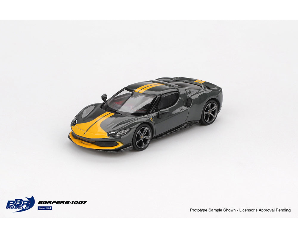 BBR Models 1:64 Ferrari 296 GTB Assetto Fiorano – Grigio Scuro Grey – Limited Edition