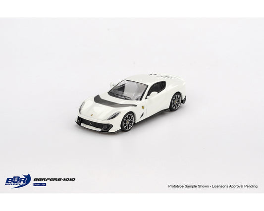 BBR Models 1:64 Ferrari 812 Competizone Bianco Avus – White