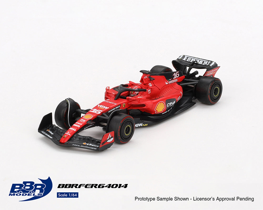 (Preorder) BBR Models 1:64 Ferrari SF23 #16 C. Leclerc 2023 Bahrain GP – Limited Edition