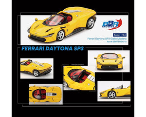 (Preorder) BBR Models 1:64 Ferrari Daytona SP3 – Giallo Modena – Limited Edition