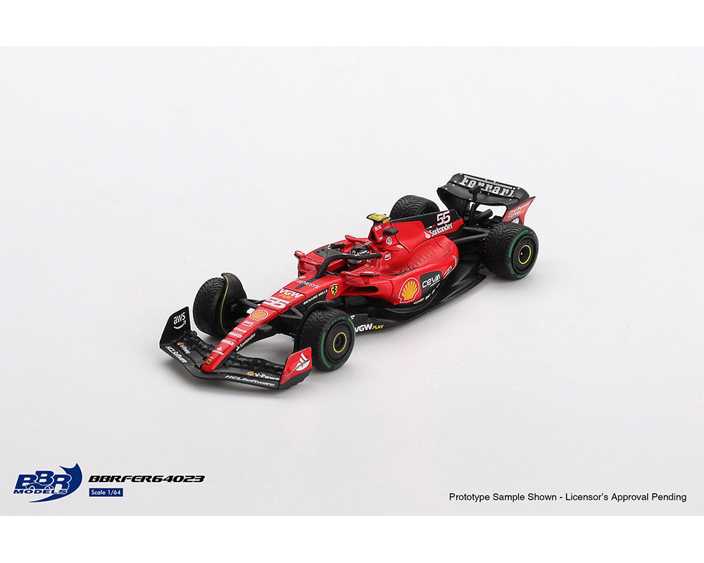 Preorder) BBR Models 1:64 Ferrari F1 SF23 #55 C. Sainz 2023 Monaco