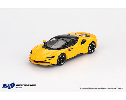 BBR Models 1:64 Ferrari SF90 – Giallo Modena Yellow – Limited Edition