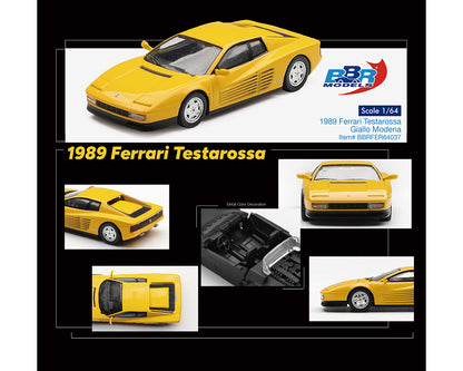 BBR Models 1:64 1989 Ferrari Testarossa – Giallo Modena – Limited Edition