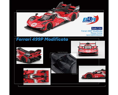 BBR 1:64 Ferrari 499P Modificata – Rosso Corsa Red – Limited Edition