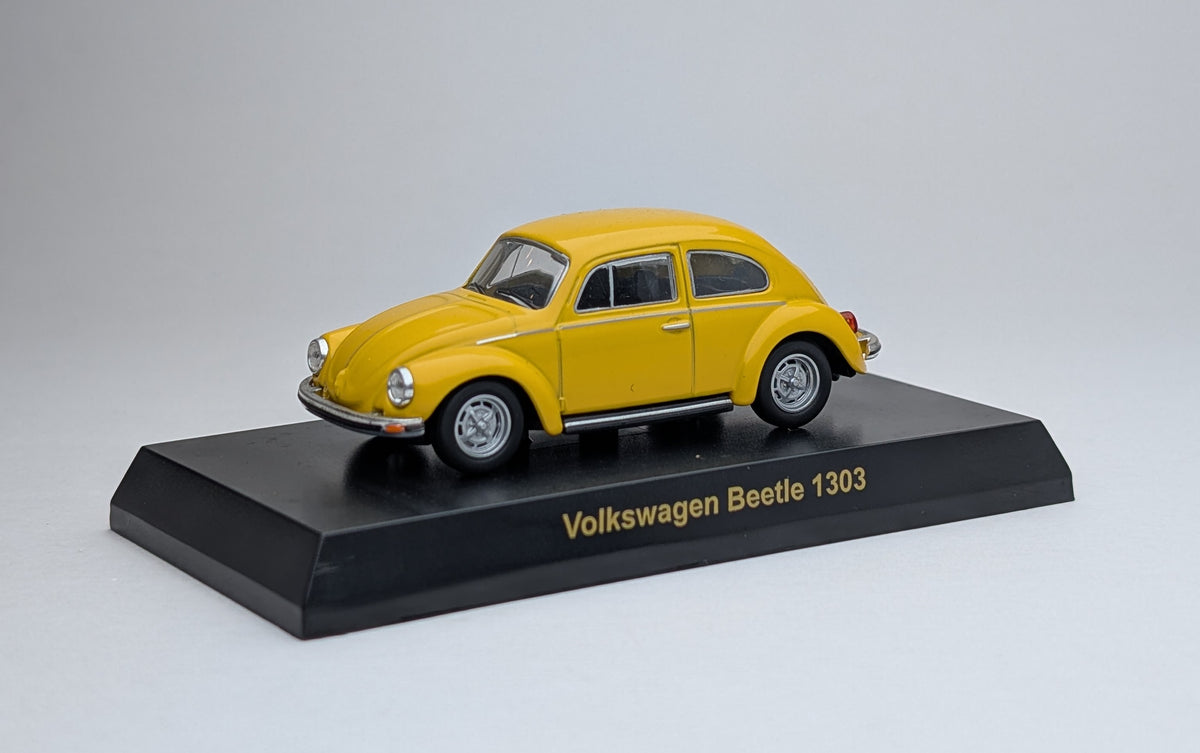 KYOSHO 1/64 Volkswagen Series MiniCar Collection Volkswagen Beetle 1303 (Yellow)