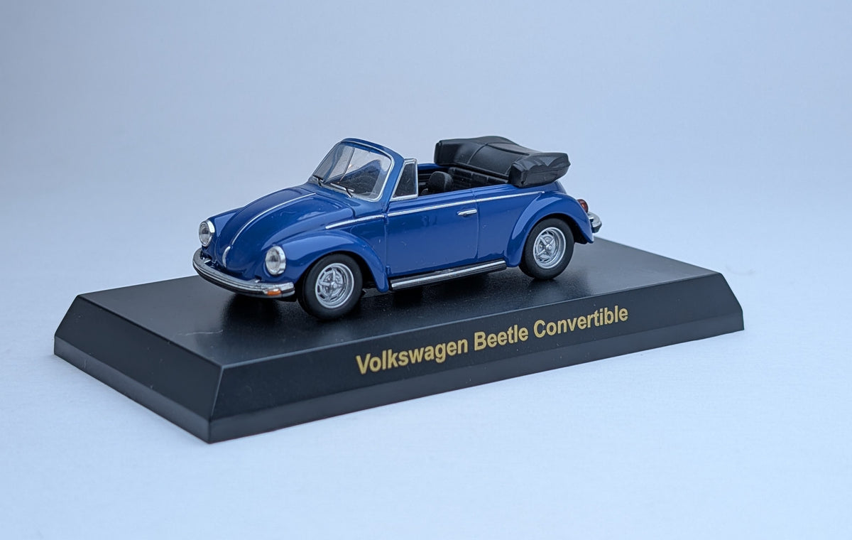 KYOSHO 1/64 Volkswagen Series MiniCar Collection Volkswagen Beetle Convertible (Blue)