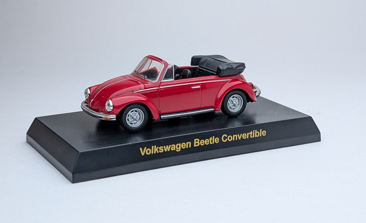 KYOSHO 1/64 Volkswagen Series MiniCar Collection Volkswagen Beetle Convertible (Red)