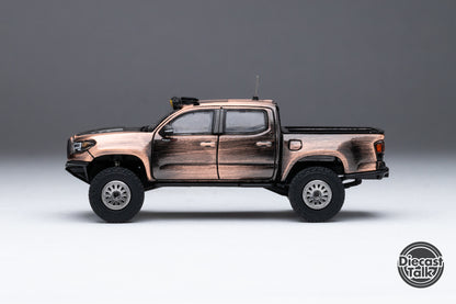 (Bundle) DiecastTalk 1/64 Toyota Tacoma Pre-Runner Bronze + Secret Car