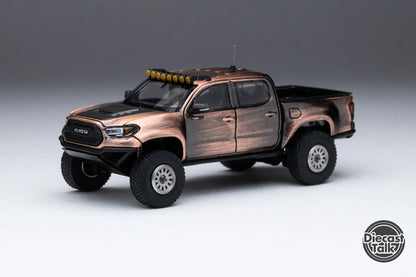 (Bundle) DiecastTalk 1/64 Toyota Tacoma Pre-Runner Bronze + Secret Car