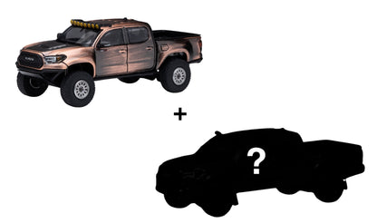 (Bundle) DiecastTalk 1/64 Toyota Tacoma Pre-Runner Bronze + Secret Car