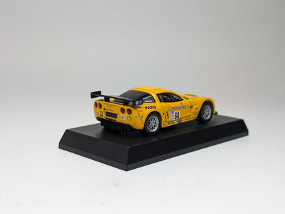 KYOSHO 1:64 USA Sports Car Minicar Collection Chevrolet Corvette C6-R (Yellow)