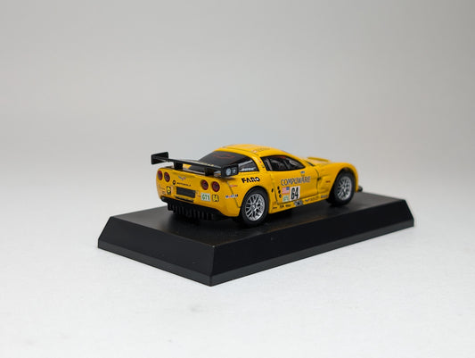 KYOSHO 1:64 USA Sports Car Minicar Collection Chevrolet Corvette C5-R (Yellow)
