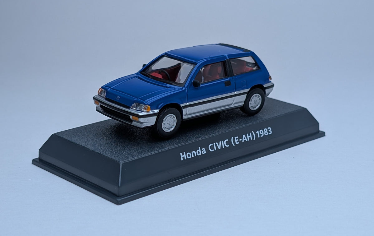 KYOSHO Honda Minicar Collection Honda CIVIC (E-AH) 1983 (Blue)