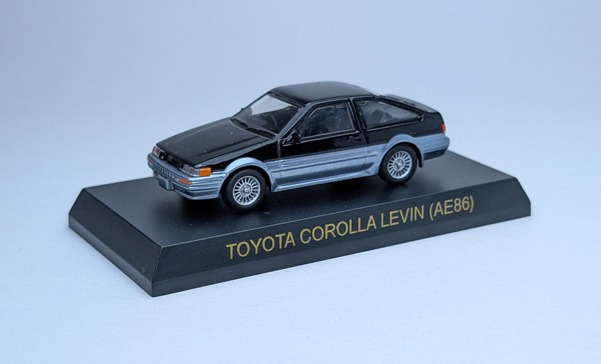 Kyosho 1:64 Toyota Corolla Levin (AE86) (Black and Silver)