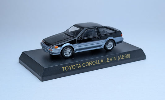 Kyosho 1:64 Toyota Corolla Levin (AE86) (Black and Silver)