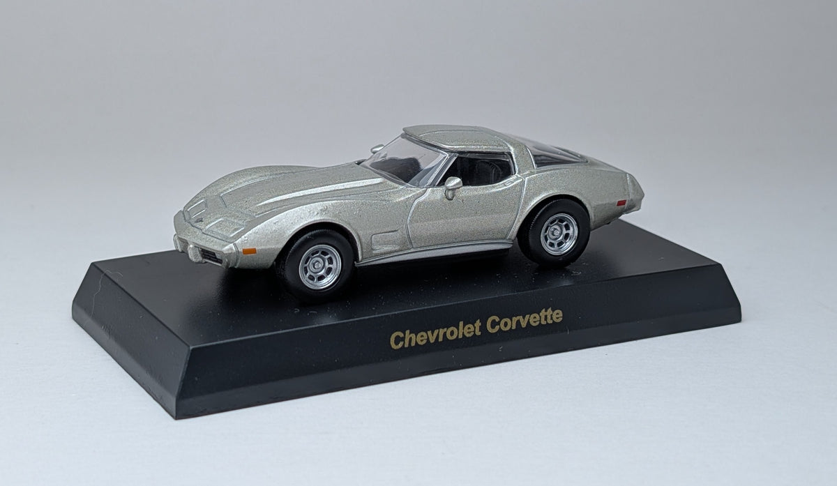 KYOSHO 1:64 USA Sports Car Minicar Collection Chevrolet Corvette (Silver)