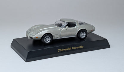 KYOSHO 1:64 USA Sports Car Minicar Collection Chevrolet Corvette (Silver)