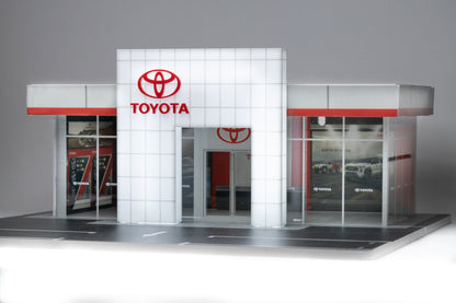 (Bundle) DiecastTalk 1/64 Toyota Tacoma Overland Cement Grey + Diorama